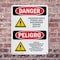 Signmission Hazardous Waste Storage Area Bilingual Danger Sign, Plastic, 7in W x 10in L, 2PK OS-2PACK-DS-P-710-VS-1321 - alternate 7